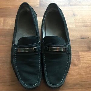 Men’s Calvin Klein Blue Suede Loafers Size 12